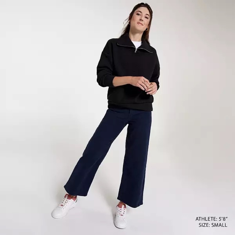 NWT New Calia Elevate Women’s Quarter Zip Pullover Extra Small XS Long Sleeve - Picture 2 of 6